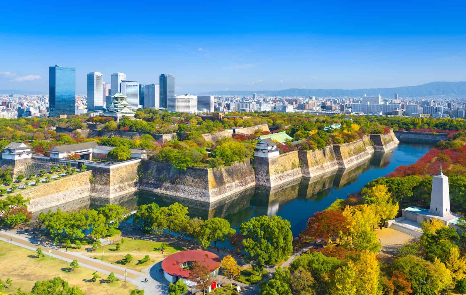 best place to stay in osaka - osaka castle